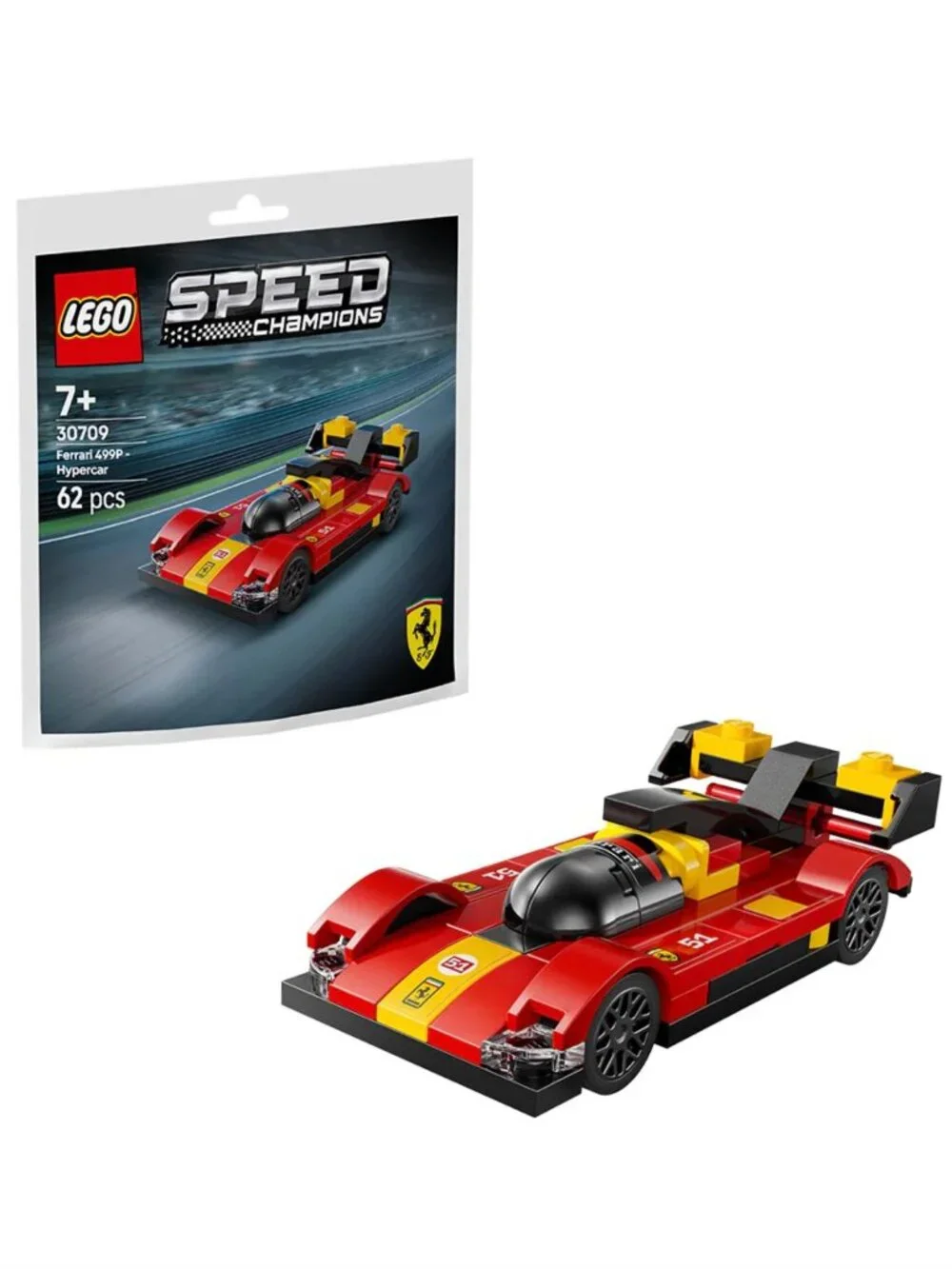 LEGO Speed Champions Ferrari 499P - Hypercar Building Toy 30709 - Ages 7+ NEW